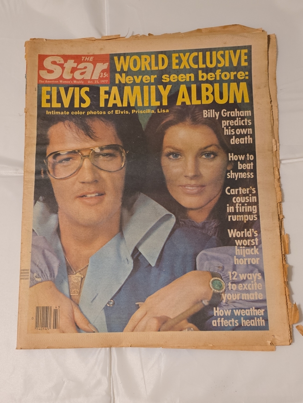 1977 The Star Oct 25 Elvis Presley Family Album Priscilla Lisa Marie